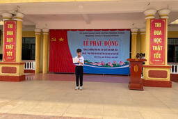 PHÁT ĐỘNG TUẦN LỄ HƯỞNG ỨNG HỌC TẬP SUỐT ĐỜI NĂM HỌC 2024 – 2025 CỦA TRƯỜNG THCS THỊ TRẤN RẠNG ĐÔNG